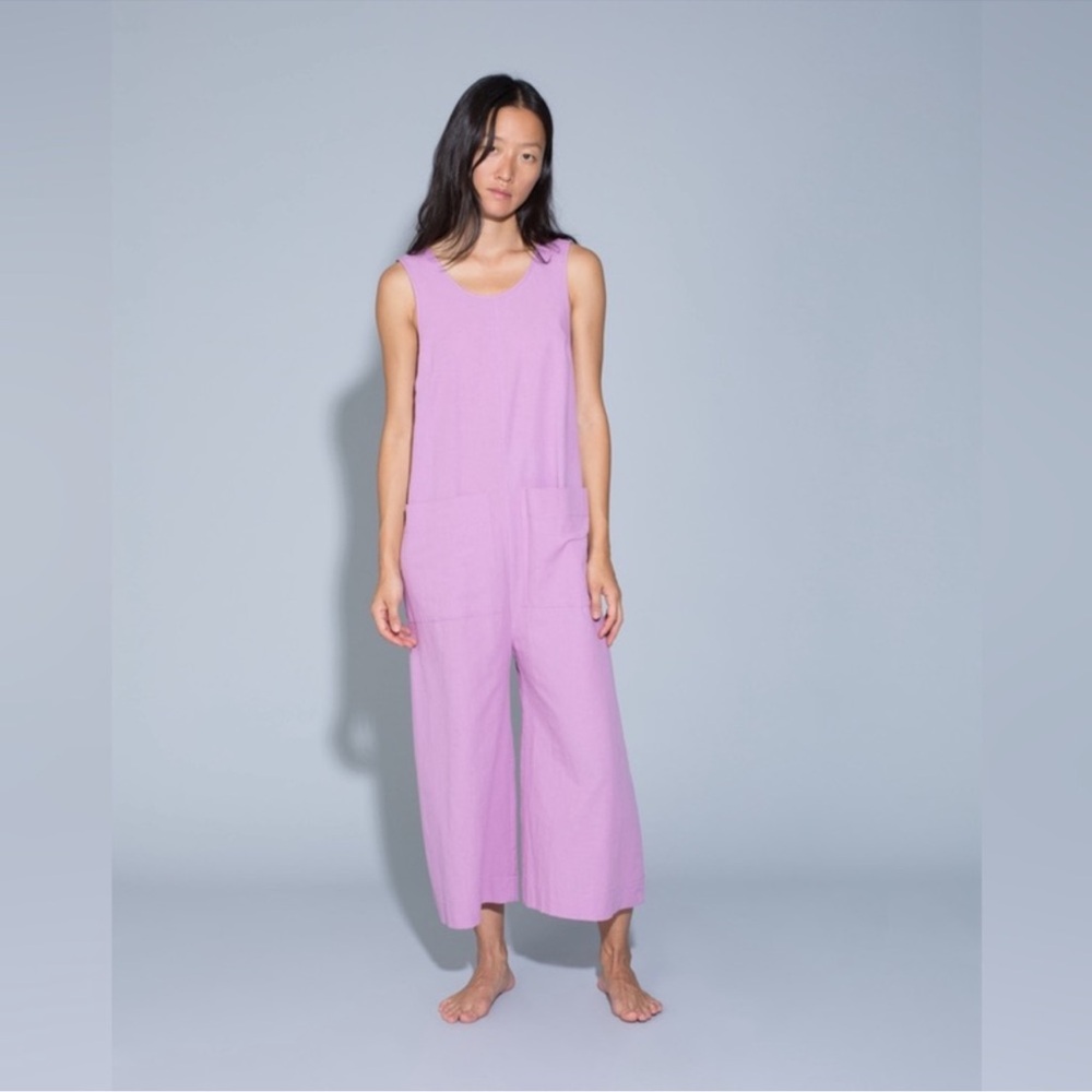 Ilana Kohn Lavender Sleeveless Wide-Leg Jumpsuit